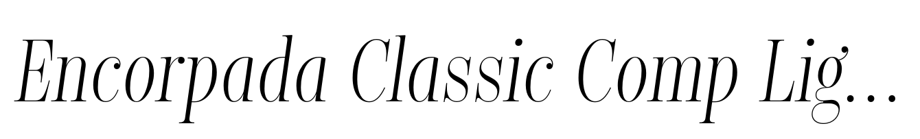Encorpada Classic Comp Light Italic